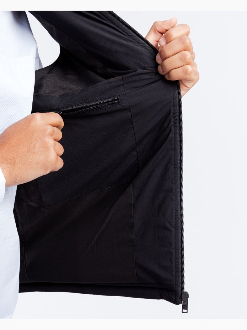 Casaco sem mangas casual preto Preto - Kiabi