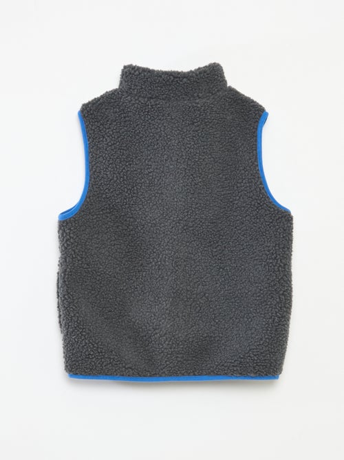 Casaco sem mangas com efeito pelo de ovelha - Kiabi