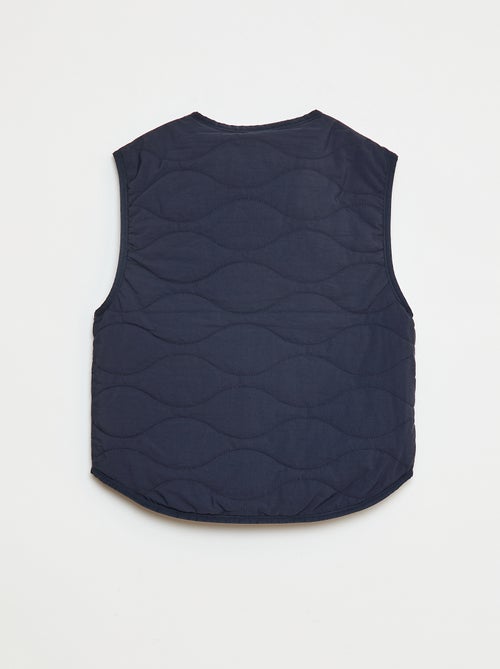 Casaco sem mangas reversível - Kiabi