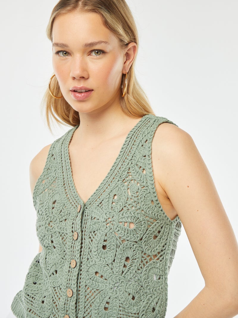 Casaco sem mangas VERDE - Kiabi