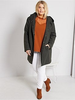 Casaco semi-comprido 'Only Carmakoma' - Kiabi