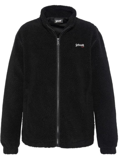 Casaco sherpa preto para homem schott plartic - Kiabi Casaco sherpa preto para homem schott plartic - Kiabi