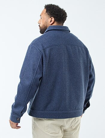 Casaco Sobrecamisa Quente em Lã