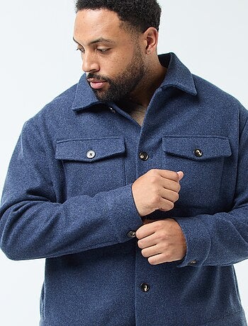 Casaco Sobrecamisa Quente em Lã