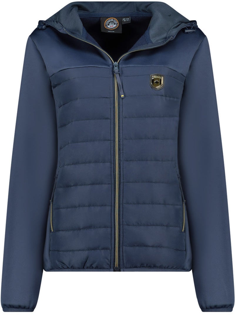 Casaco softshell bimaterial com capuz typhlosioneak – canadian peak Azul-marinho - Kiabi