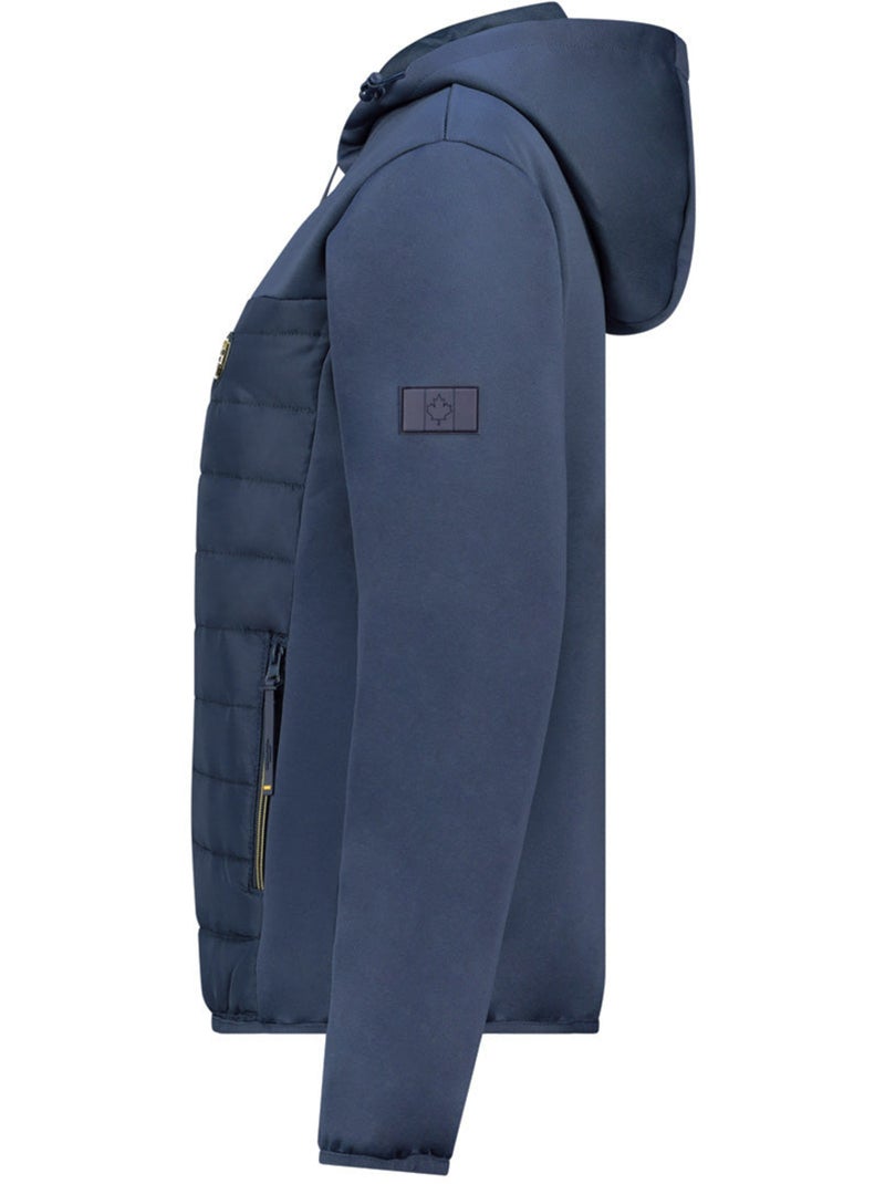 Casaco softshell bimaterial com capuz typhlosioneak – canadian peak Azul-marinho - Kiabi