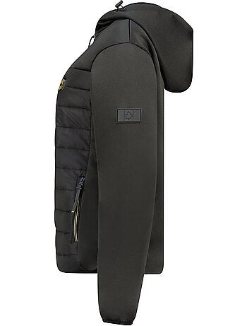 Casaco softshell bimaterial com capuz typhlosioneak – canadian peak