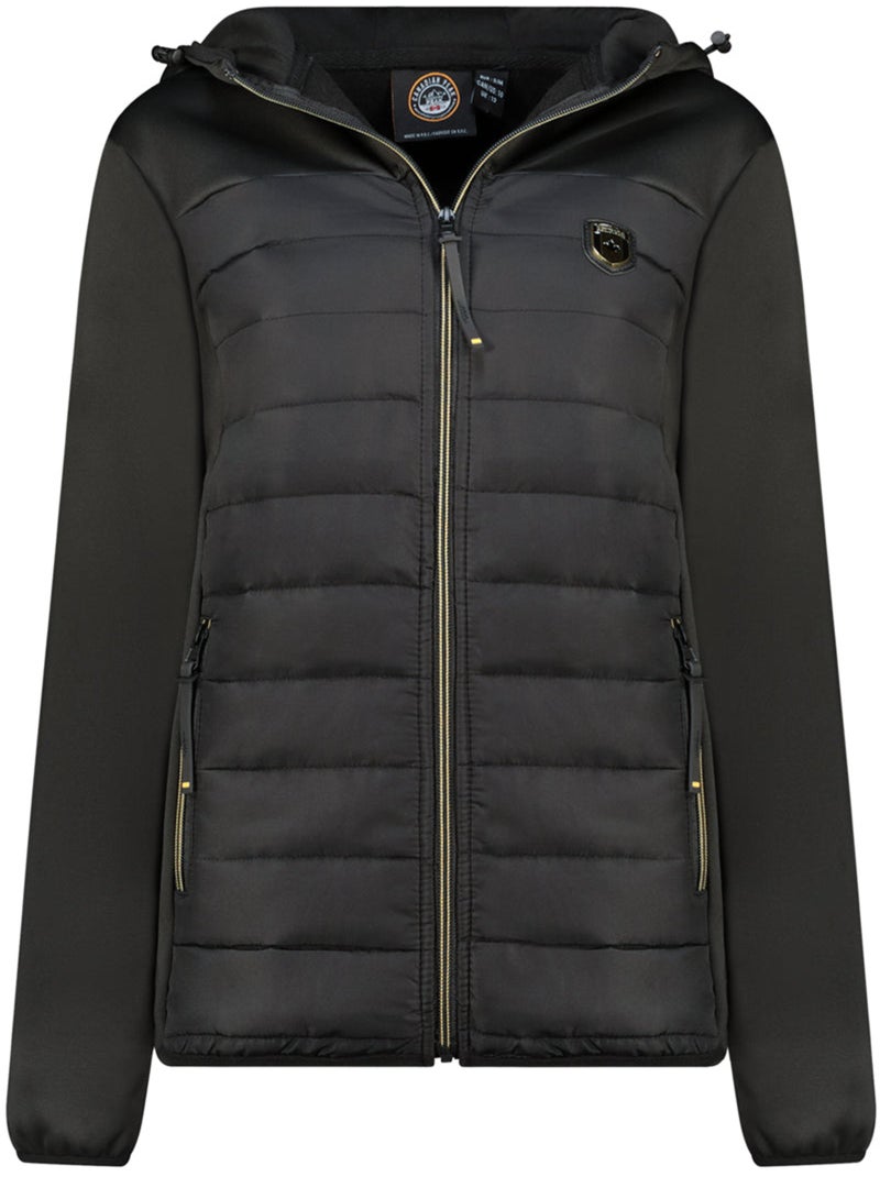 Casaco softshell bimaterial com capuz typhlosioneak – canadian peak Preto - Kiabi