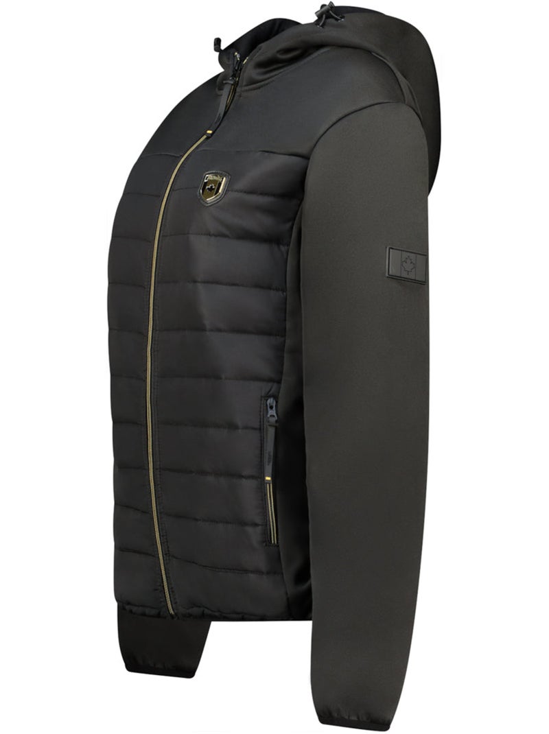 Casaco softshell bimaterial com capuz typhlosioneak – canadian peak Preto - Kiabi