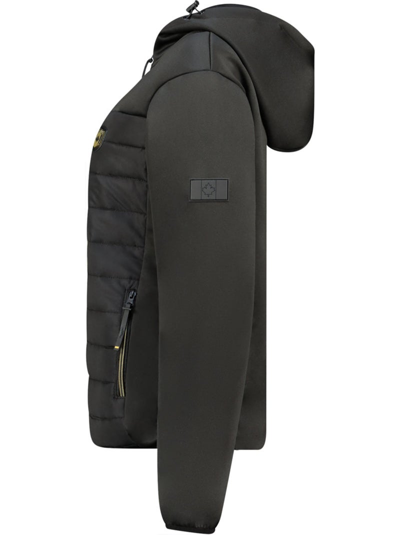 Casaco softshell bimaterial com capuz typhlosioneak – canadian peak Preto - Kiabi