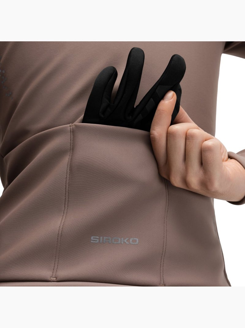 Casaco softshell ciclismo para mulher Castanho - Kiabi