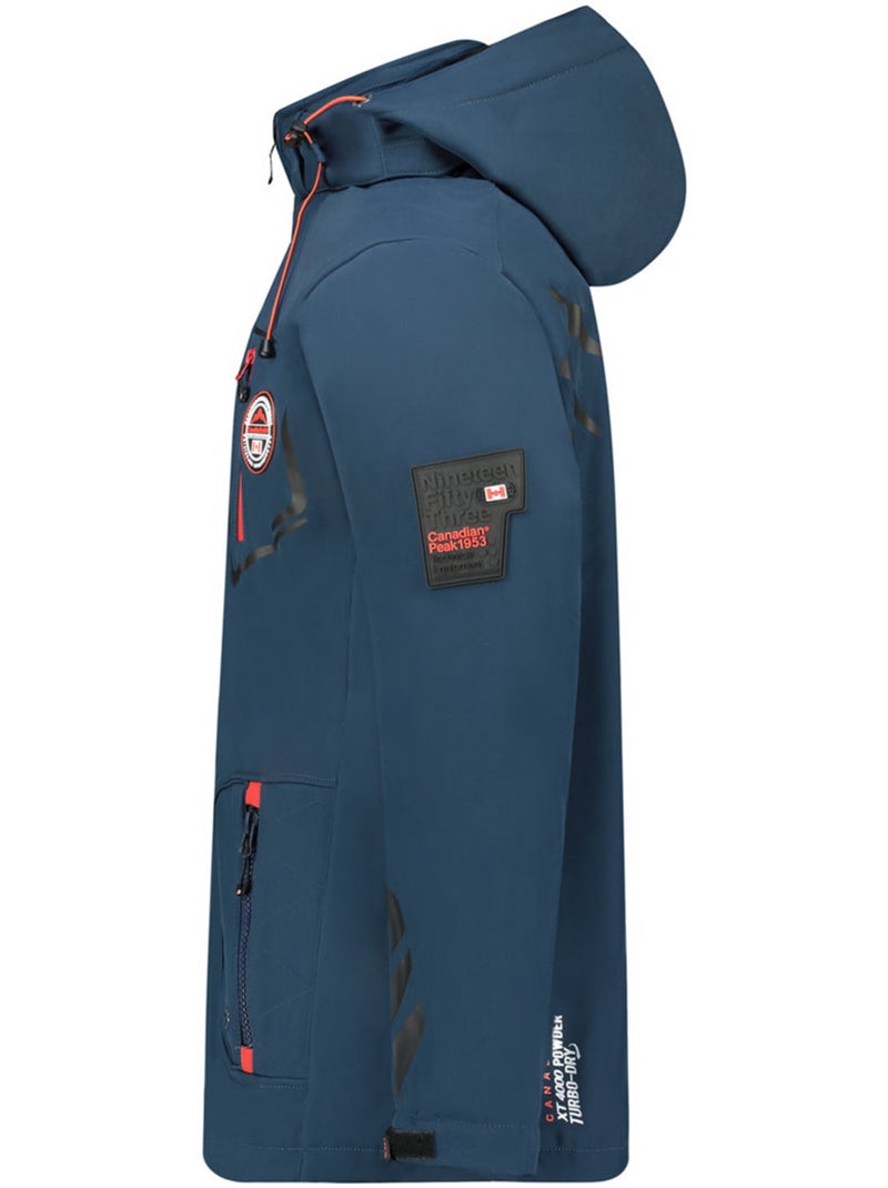 Casaco softshell com capuz ajustável tacibeak – canadian peak Azul-marinho - Kiabi