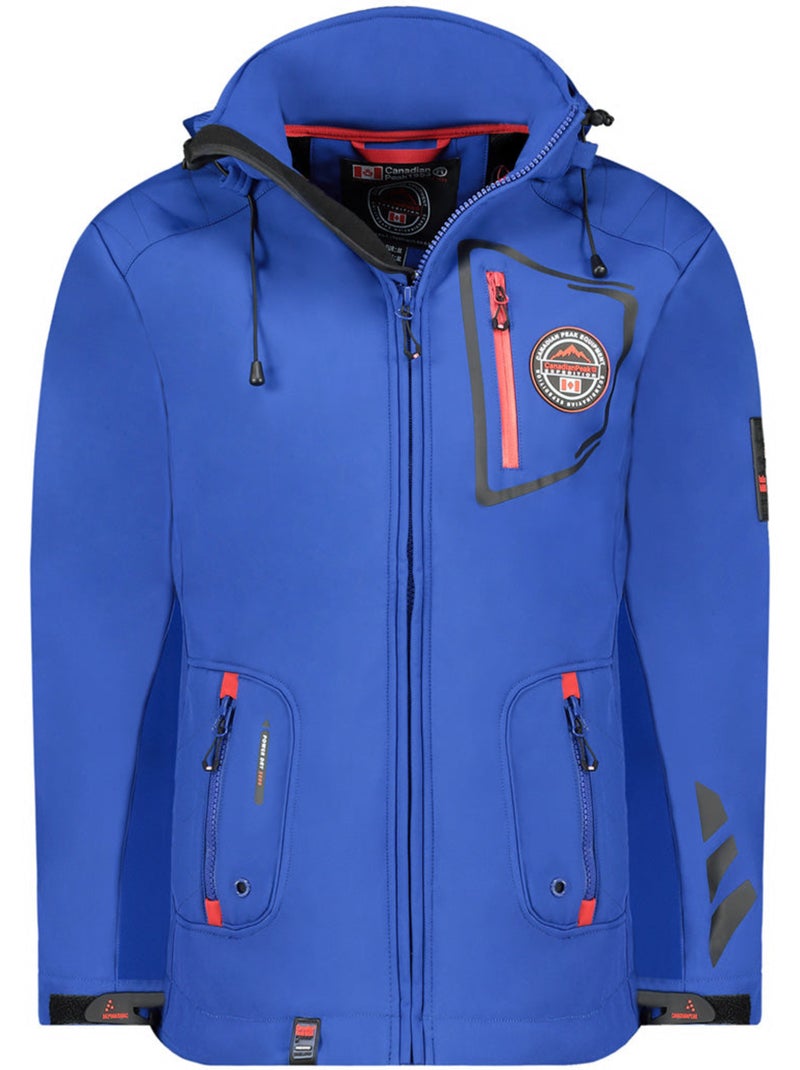 Casaco softshell com capuz ajustável tacibeak – canadian peak Azul - Kiabi