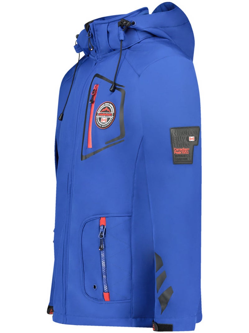 Casaco softshell com capuz ajustável tacibeak – canadian peak Azul - Kiabi