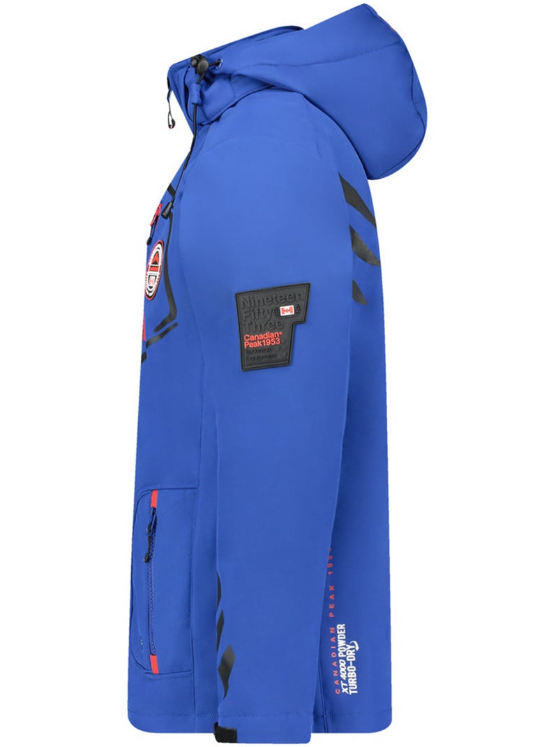 Casaco softshell com capuz ajustável tacibeak – canadian peak Azul - Kiabi
