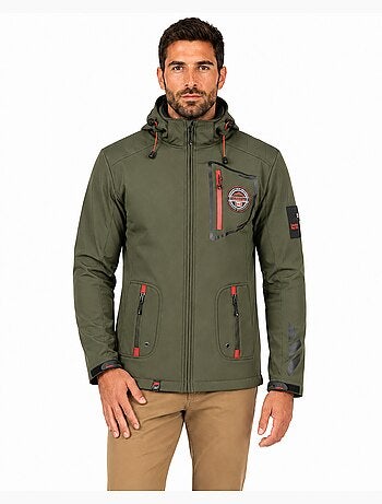 Casaco softshell com capuz ajustável tacibeak – canadian peak