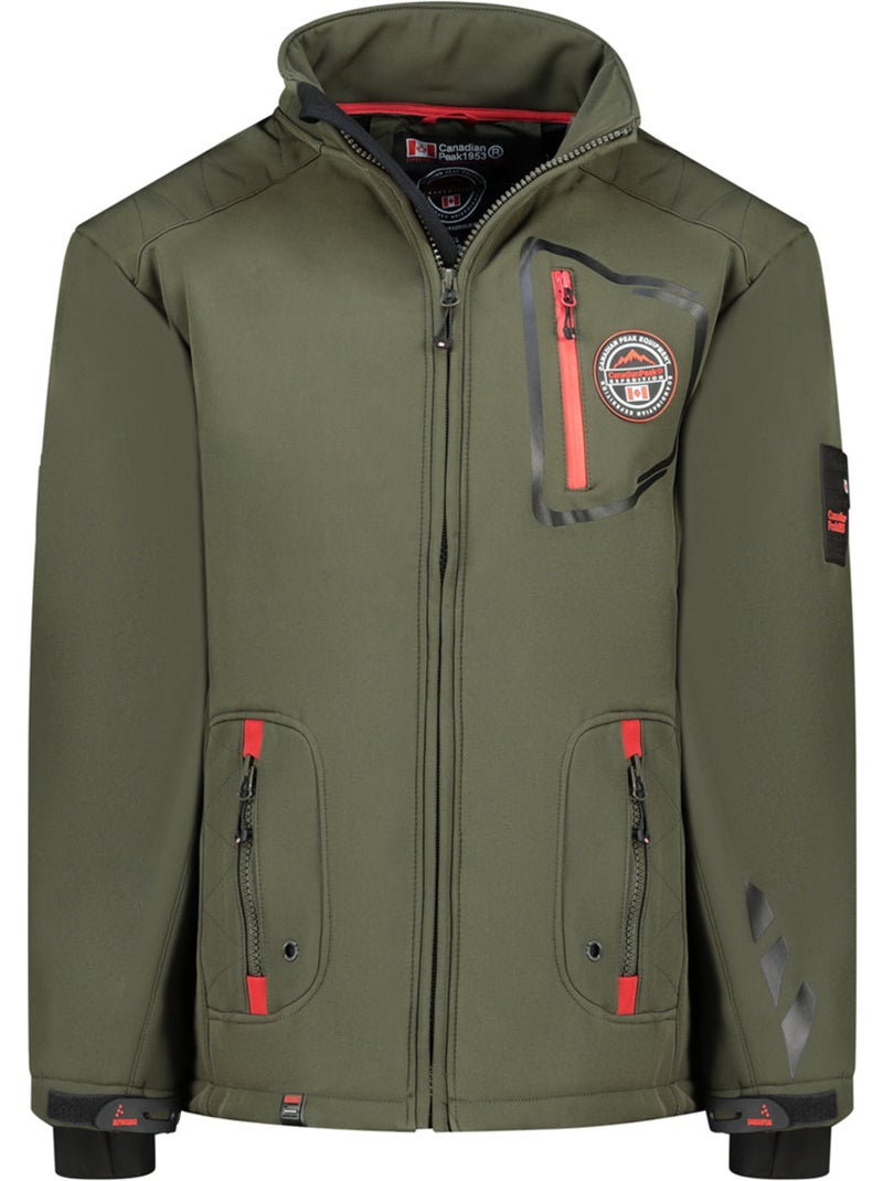 Casaco softshell com capuz ajustável tacibeak – canadian peak Cáqui - Kiabi