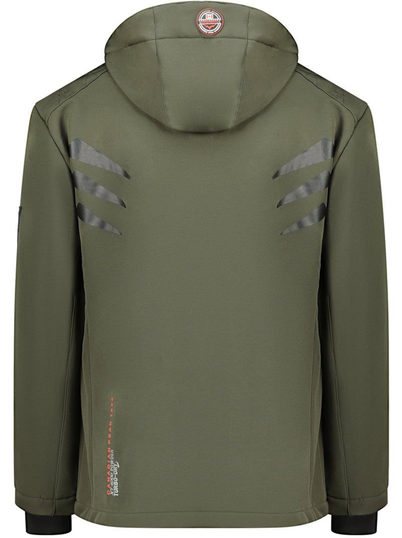 Casaco softshell com capuz ajustável tacibeak – canadian peak Cáqui - Kiabi
