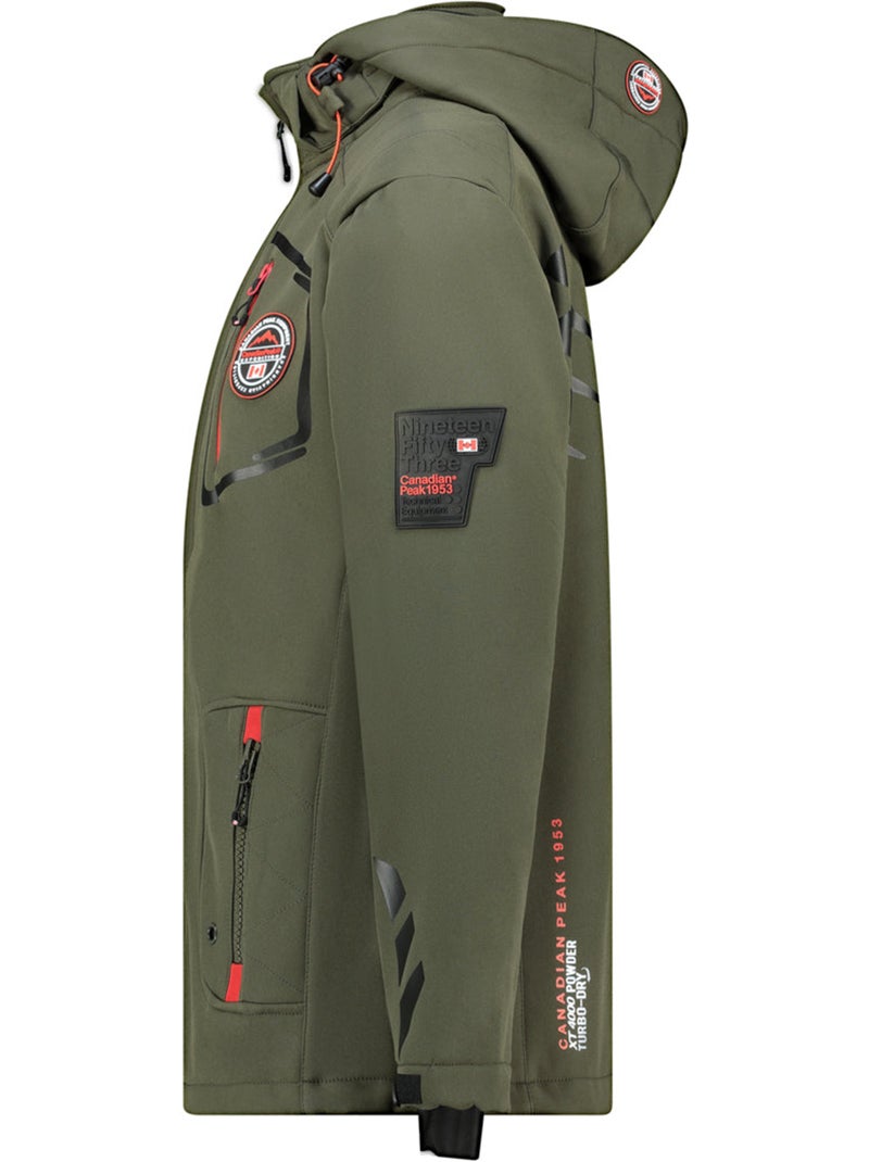 Casaco softshell com capuz ajustável tacibeak – canadian peak Cáqui - Kiabi