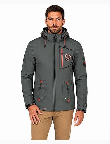 Casaco softshell com capuz ajustável tacibeak – canadian peak