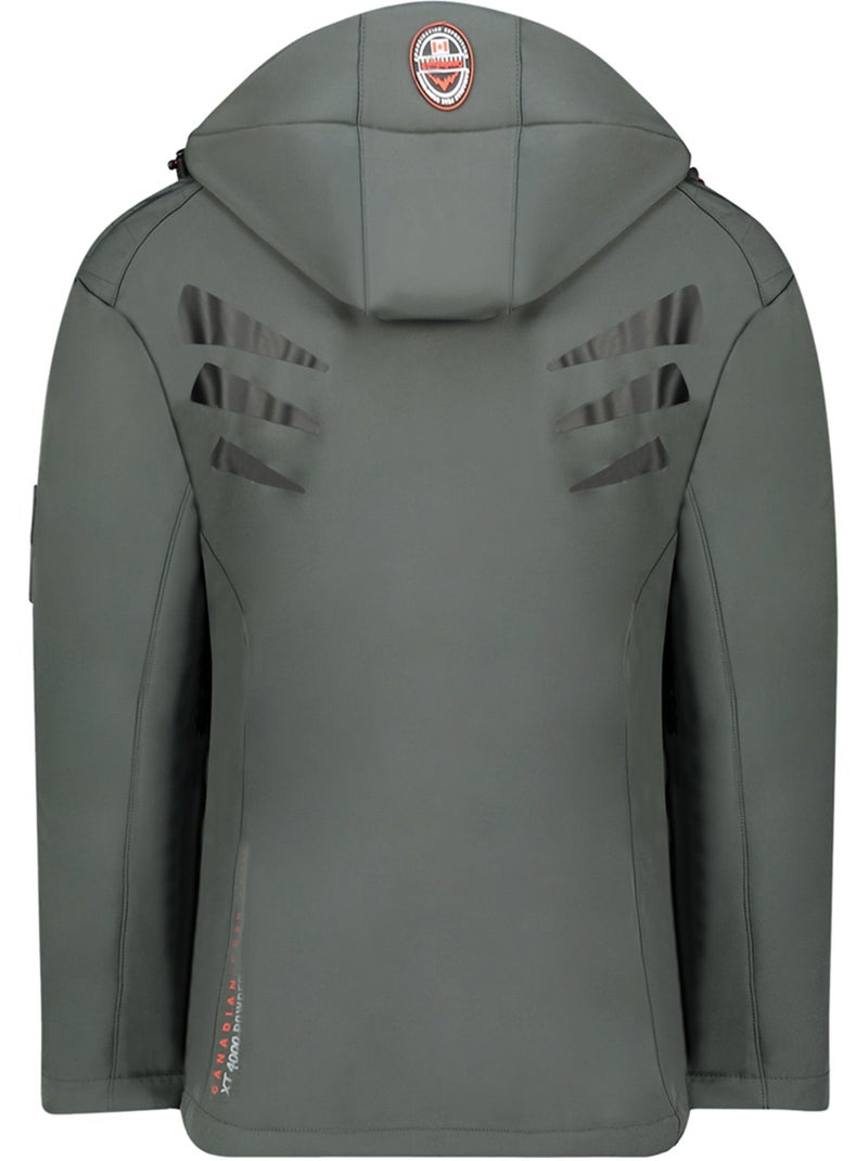 Casaco softshell com capuz ajustável tacibeak – canadian peak Cinza escuro - Kiabi