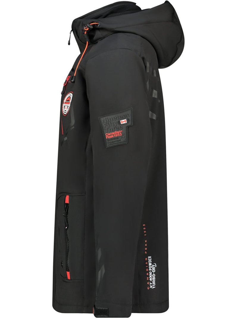 Casaco softshell com capuz ajustável tacibeak – canadian peak Preto - Kiabi