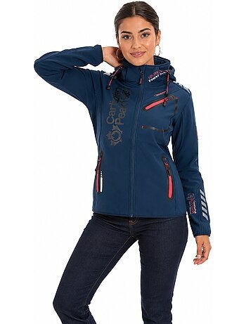 Casaco softshell com capuz amovível forrado a polar reineak – canadian peak
