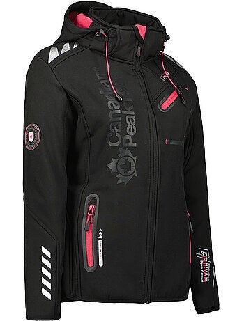 Casaco softshell com capuz amovível forrado a polar reineak – canadian peak