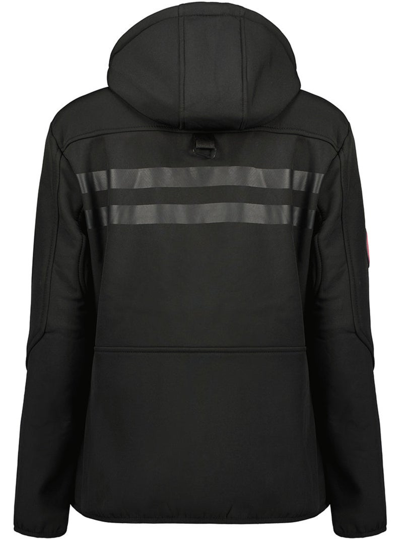 Casaco softshell com capuz amovível forrado a polar reineak – canadian peak Preto - Kiabi