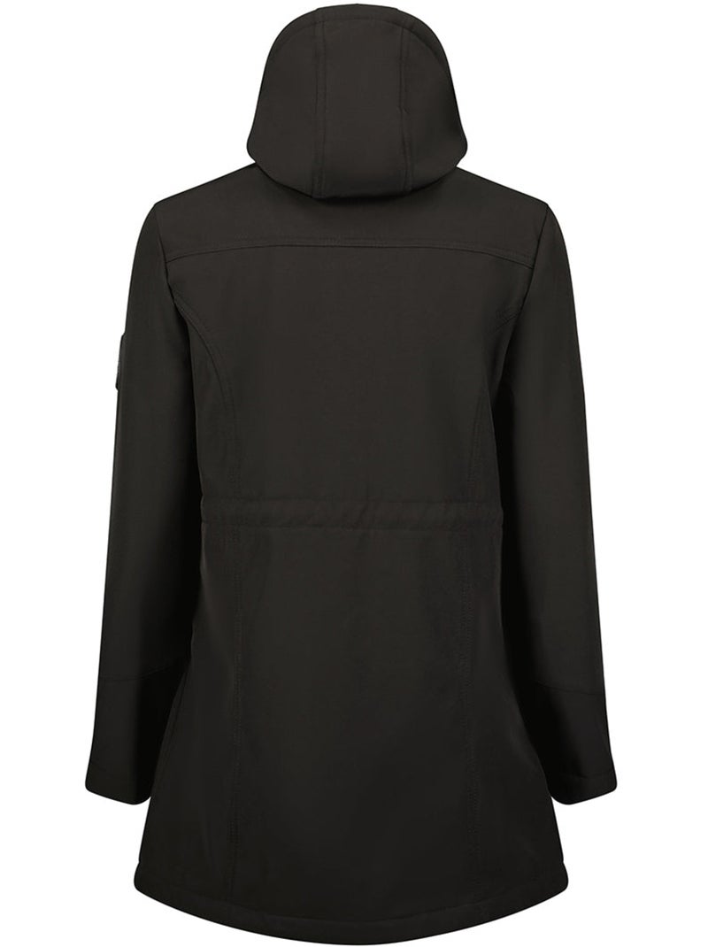Casaco softshell com capuz amovível forrado a polar toceaneak – canadian peak Preto - Kiabi
