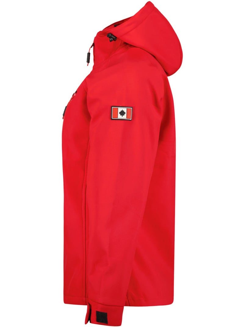 Casaco softshell com capuz forrado a polar tacereak – canadian peak Vermelho - Kiabi