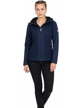 Casaco softshell com capuz forrado a polar turna – canadian peak