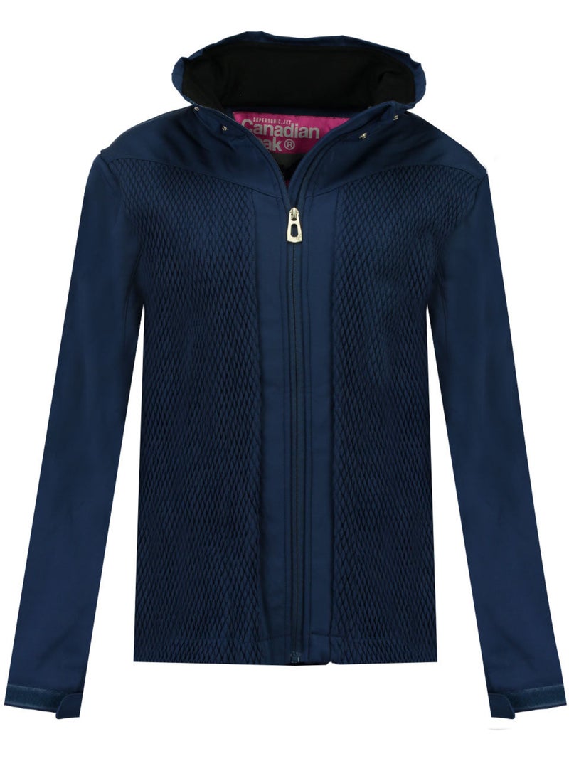 Casaco softshell com capuz forrado a polar turna – canadian peak Azul-marinho - Kiabi