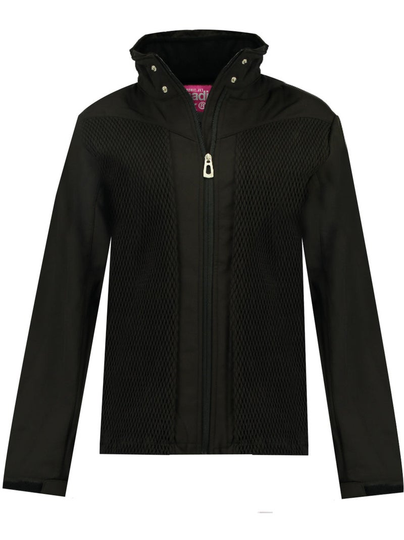 Casaco softshell com capuz forrado a polar turna – canadian peak Preto - Kiabi