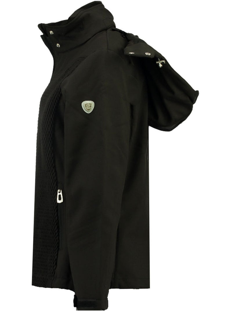 Casaco softshell com capuz forrado a polar turna – canadian peak Preto - Kiabi
