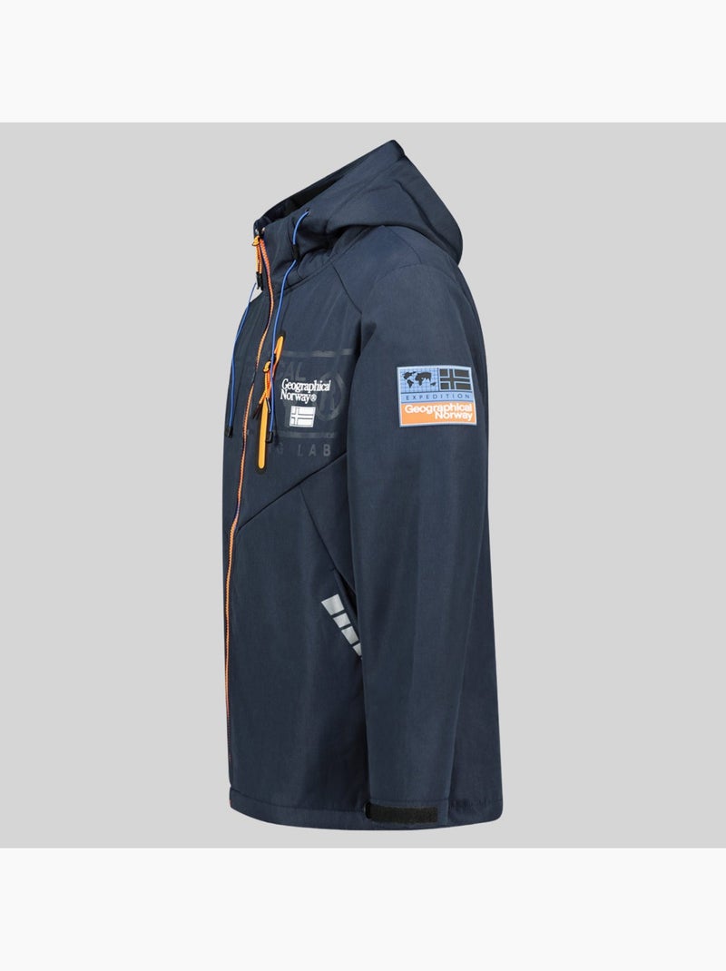 Casaco softshell com capuz raoul – geographical norway Preto - Kiabi