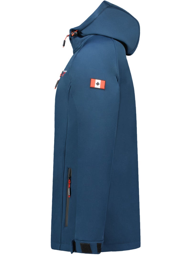 Casaco softshell com capuz regulável takiteak – canadian peak Azul-marinho - Kiabi