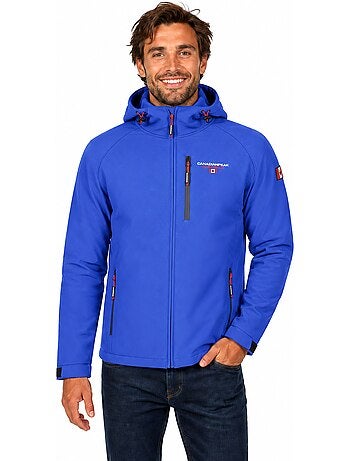 Casaco softshell com capuz regulável takiteak – canadian peak