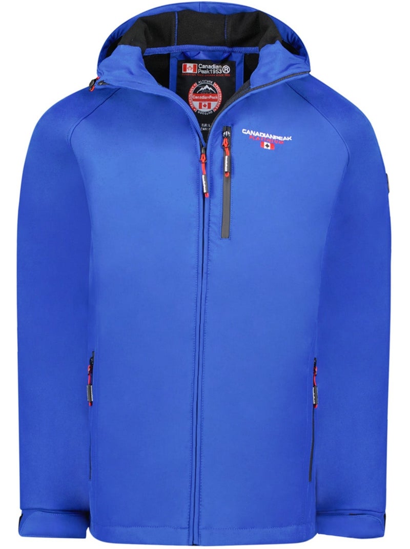 Casaco softshell com capuz regulável takiteak – canadian peak Azul-real - Kiabi