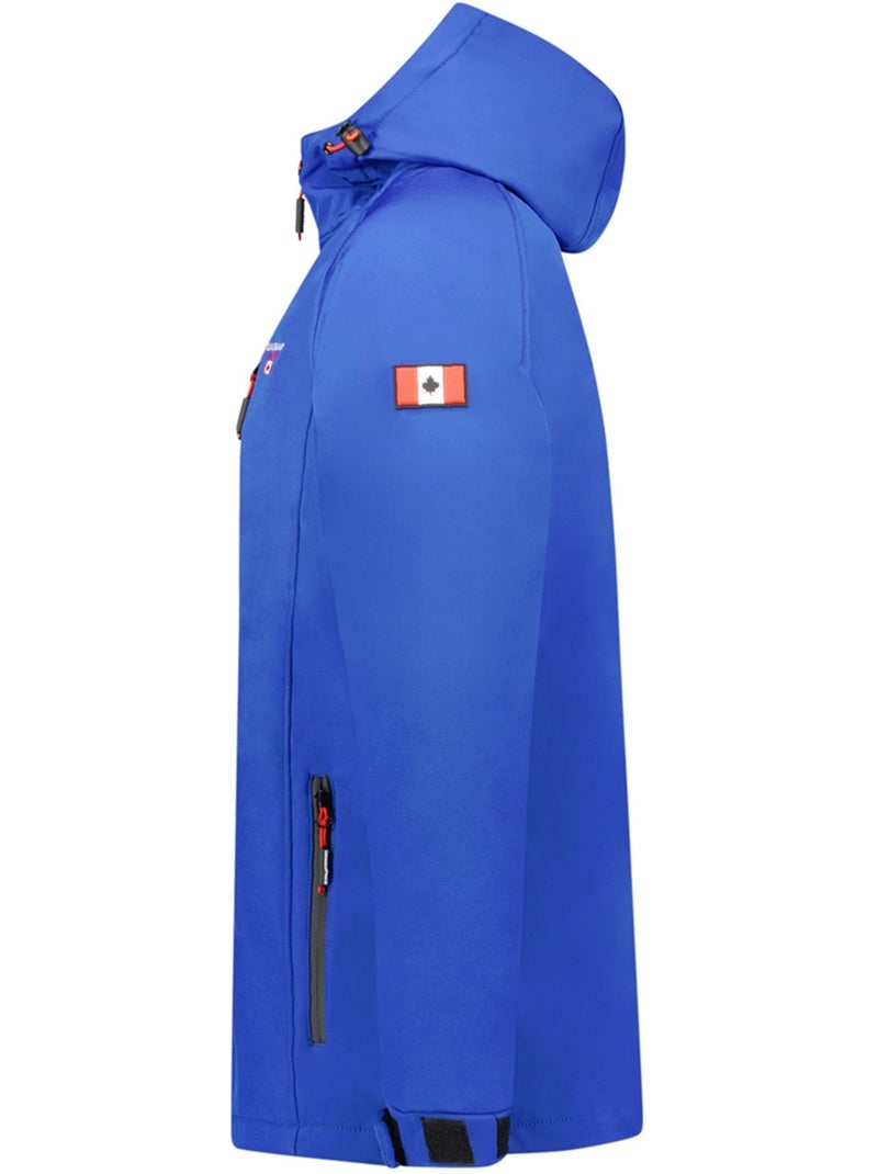 Casaco softshell com capuz regulável takiteak – canadian peak Azul-real - Kiabi