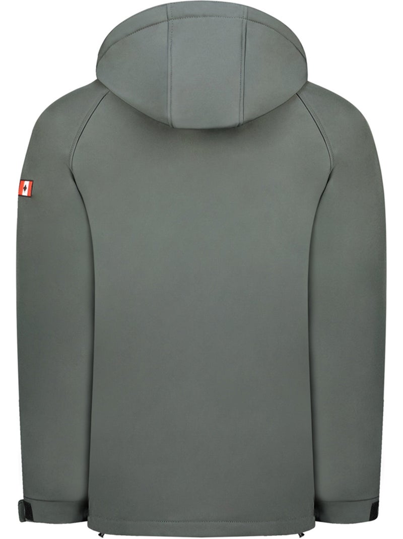 Casaco softshell com capuz regulável takiteak – canadian peak Cinza - Kiabi