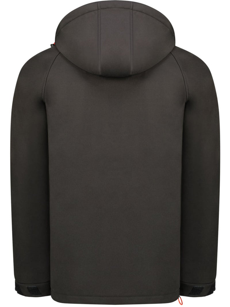 Casaco softshell com capuz regulável takiteak – canadian peak Preto - Kiabi