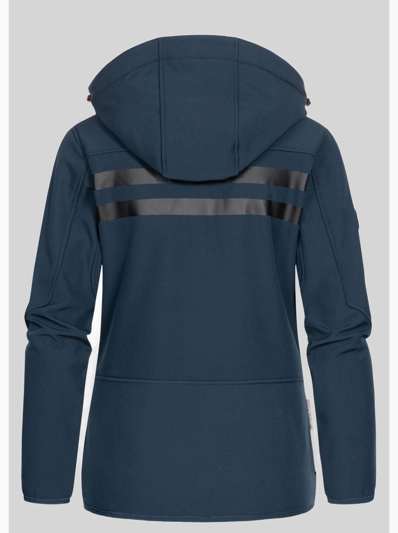 Casaco softshell com capuz reine – geographical norway Azul-marinho - Kiabi