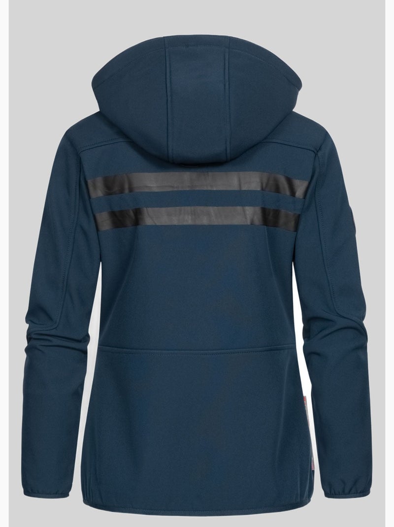 Casaco softshell com capuz reine – geographical norway Azul Rosa - Kiabi