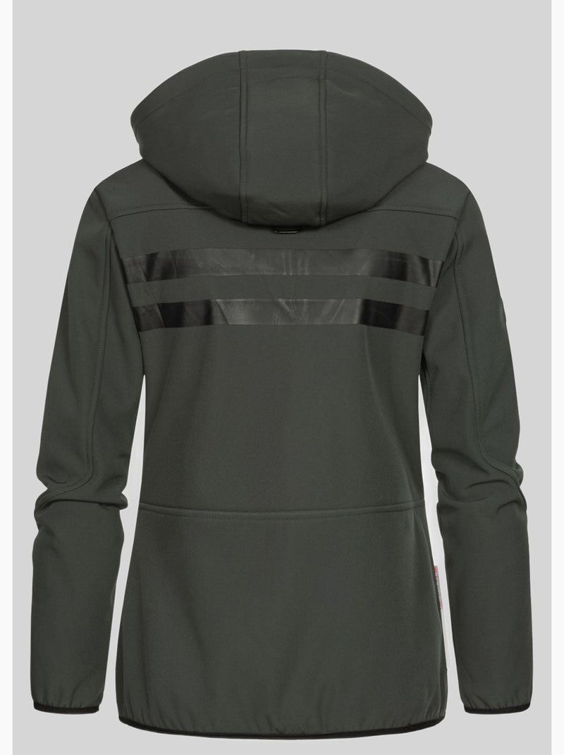 Casaco softshell com capuz reine – geographical norway Cinza-laranja - Kiabi