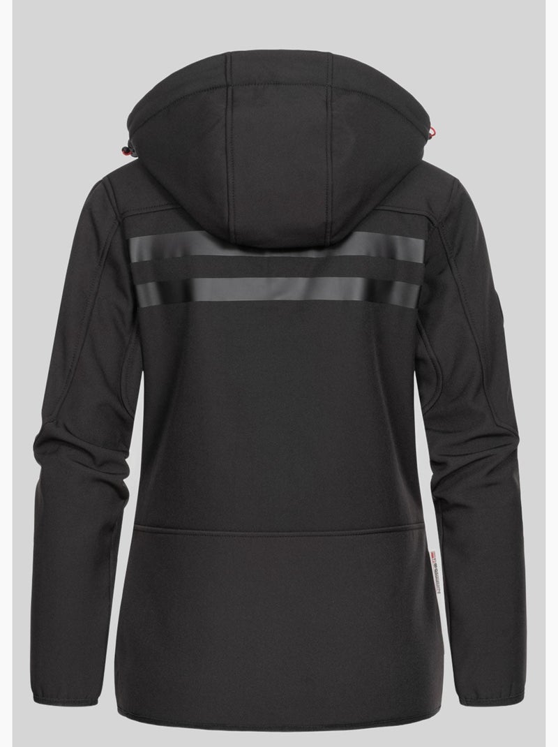 Casaco softshell com capuz reine – geographical norway Preto - Kiabi