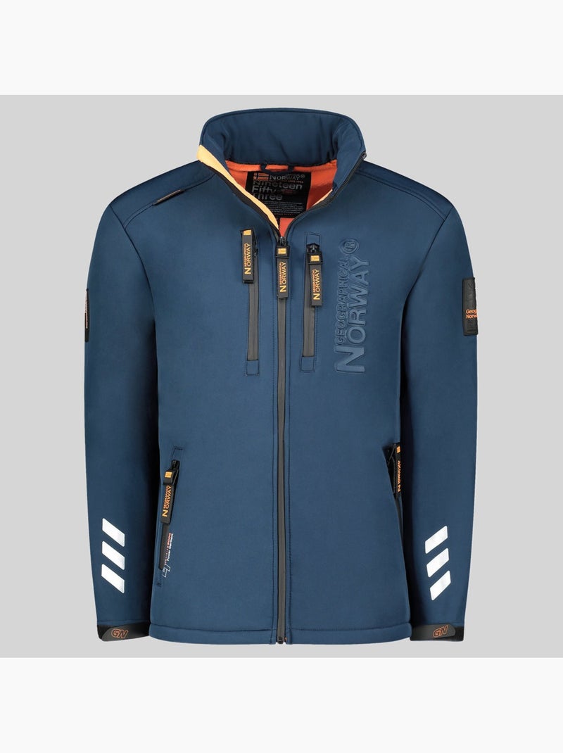 Casaco softshell com capuz richywood – geographical norway Azul-marinho - Kiabi