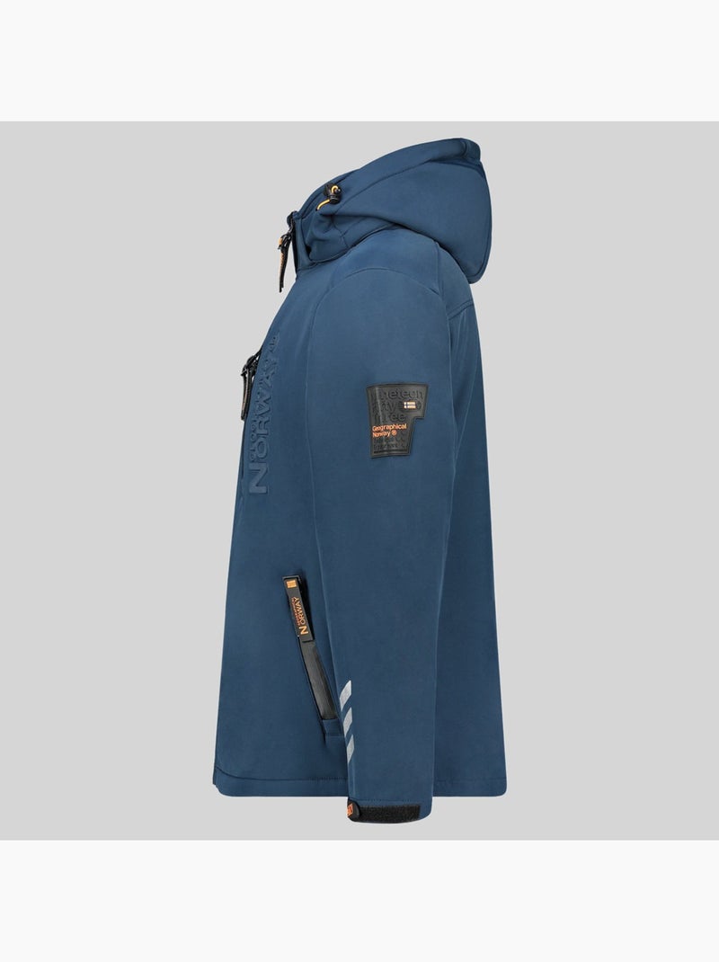 Casaco softshell com capuz richywood – geographical norway Azul-marinho - Kiabi