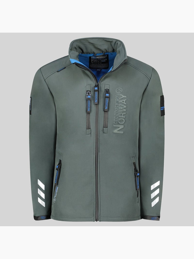 Casaco softshell com capuz richywood – geographical norway Cinza escuro - Kiabi