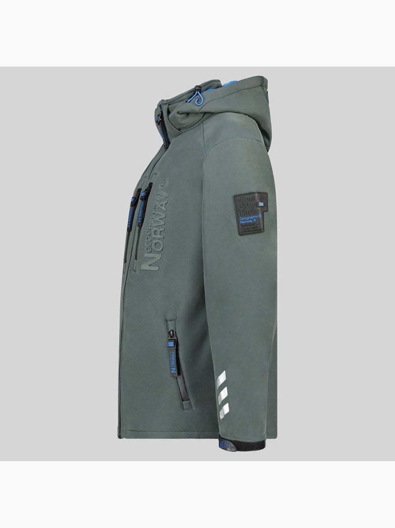 Casaco softshell com capuz richywood – geographical norway Cinza escuro - Kiabi